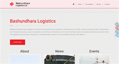 Desktop Screenshot of bashundharalogistics.com