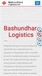 Mobile Screenshot of bashundharalogistics.com