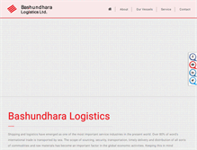 Tablet Screenshot of bashundharalogistics.com